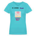 Shayla co-author V-Neck T-Shirt - aqua