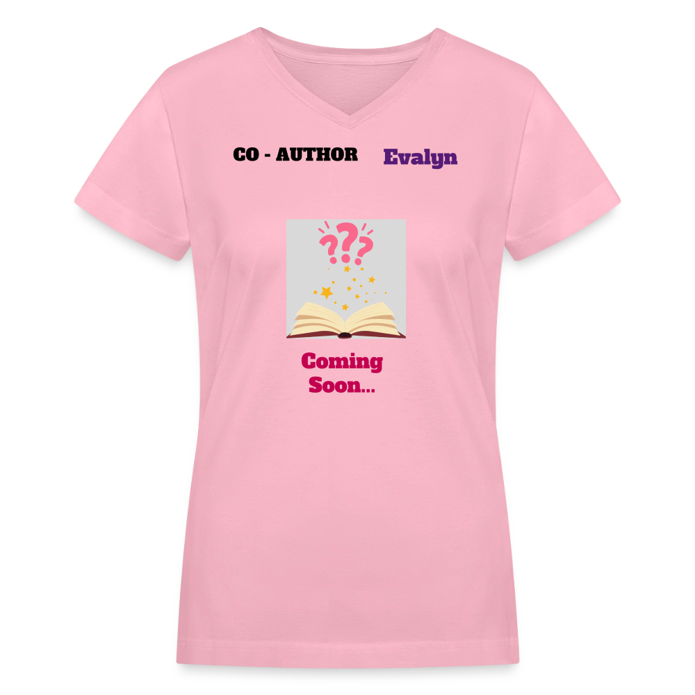 Evalyn V-Neck T-Shirt - pink