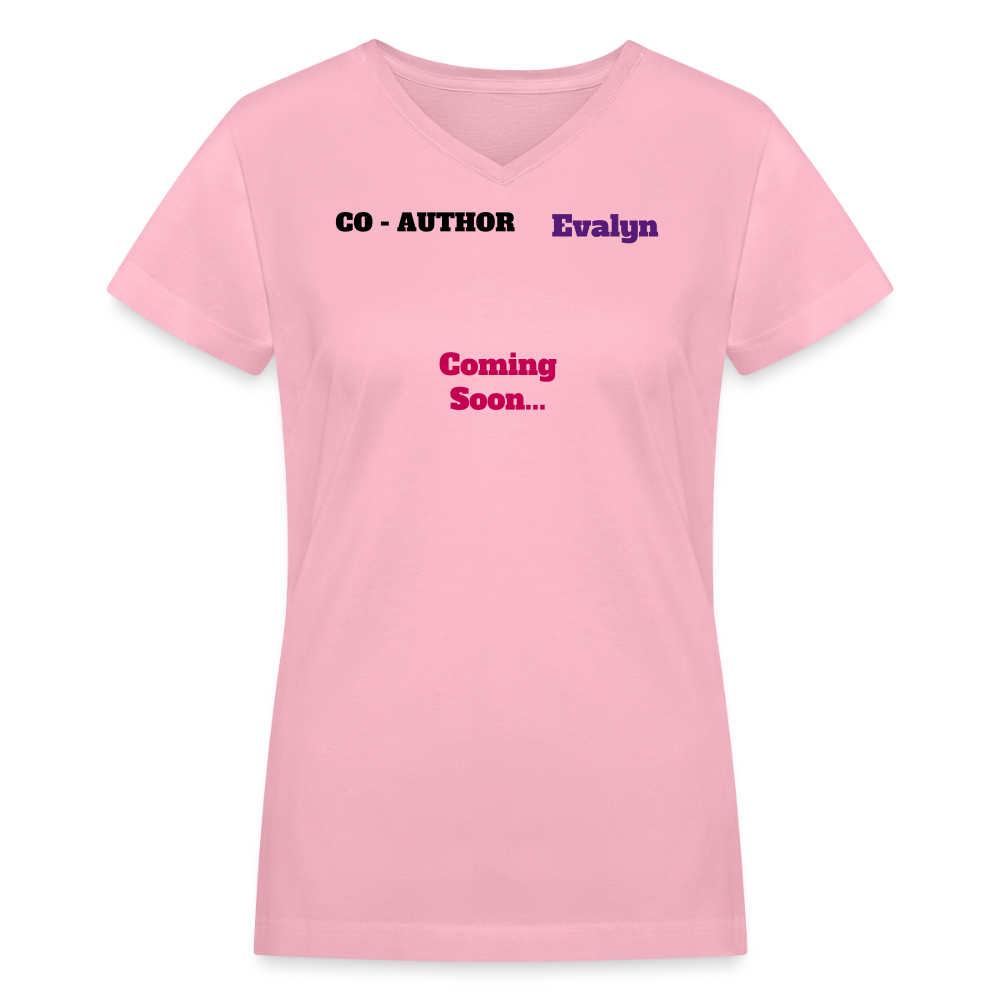 co-author Evalyn V-Neck T-Shirt - pink