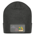 Patch Beanie - charcoal grey