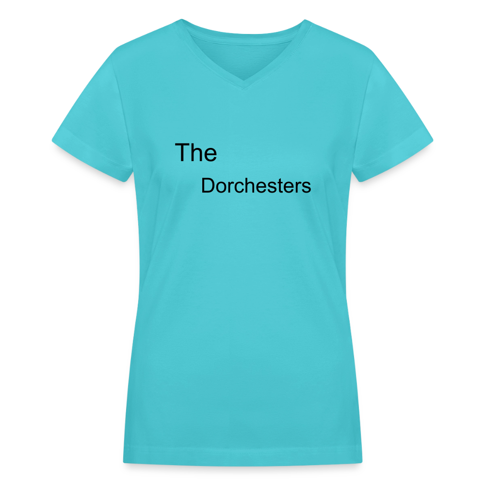 Women's V-Neck T-Shirt - aqua