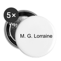 Buttons small 1'' (5-pack) - white