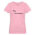 Women's V-Neck T-Shirt - pink