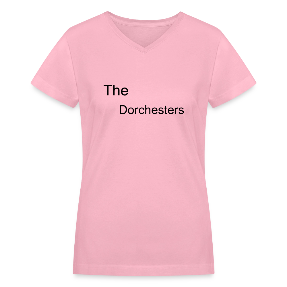 Women's V-Neck T-Shirt - pink