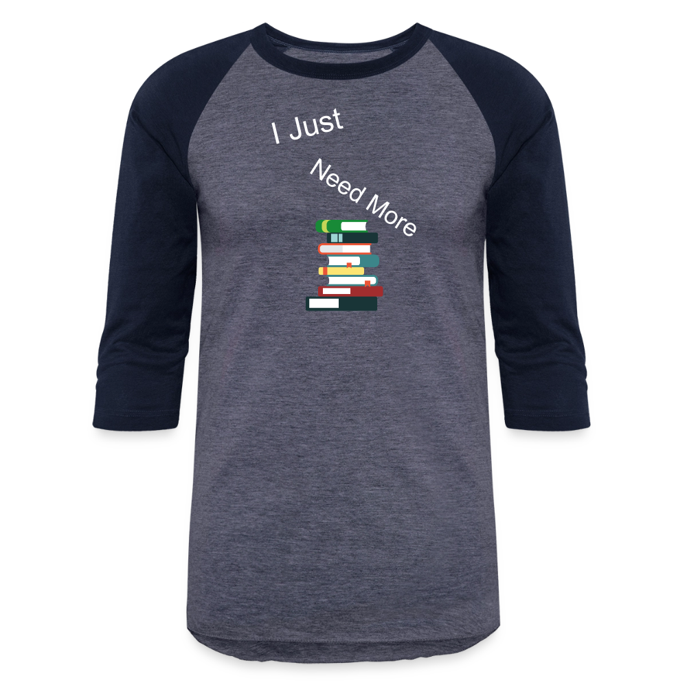 Baseball T-Shirt - heather blue/navy