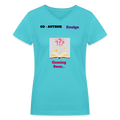 Evalyn co-author V-Neck T-Shirt - aqua
