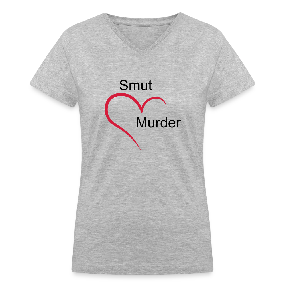 Women's V-Neck T-Shirt - gray